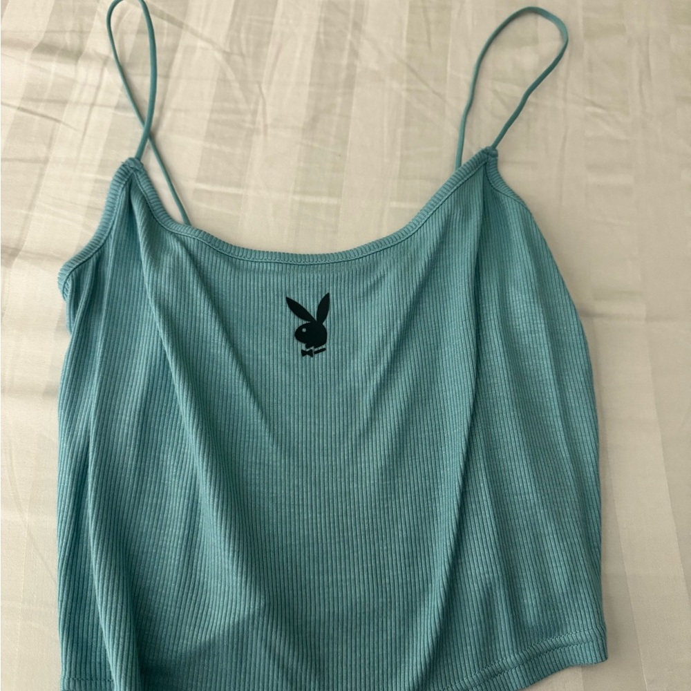 PLAYBOY Women's Teal Camisole Top